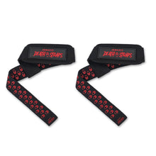 Load image into Gallery viewer, JerkFit Death Straps, Traditional Lifting Straps with Double Sided Skull-Grip