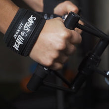 Load image into Gallery viewer, JerkFit Death Straps, Traditional Lifting Straps with Double Sided Skull-Grip
