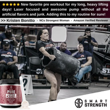 Load image into Gallery viewer, PURE POWER NATURAL PRE WORKOUT - Raspberry Lemonade - 390 grams (13.8 oz)