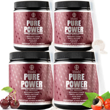 Load image into Gallery viewer, PURE POWER NATURAL PRE WORKOUT - Raspberry Lemonade - Bundle of 4