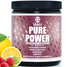 Load image into Gallery viewer, PURE POWER NATURAL PRE WORKOUT - Raspberry Lemonade - Bundle of 4
