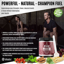 Load image into Gallery viewer, PURE POWER NATURAL PRE WORKOUT - Raspberry Lemonade - 390 grams (13.8 oz)
