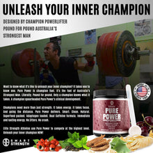 Load image into Gallery viewer, PURE POWER NATURAL PRE WORKOUT - Raspberry Lemonade - 390 grams (13.8 oz)