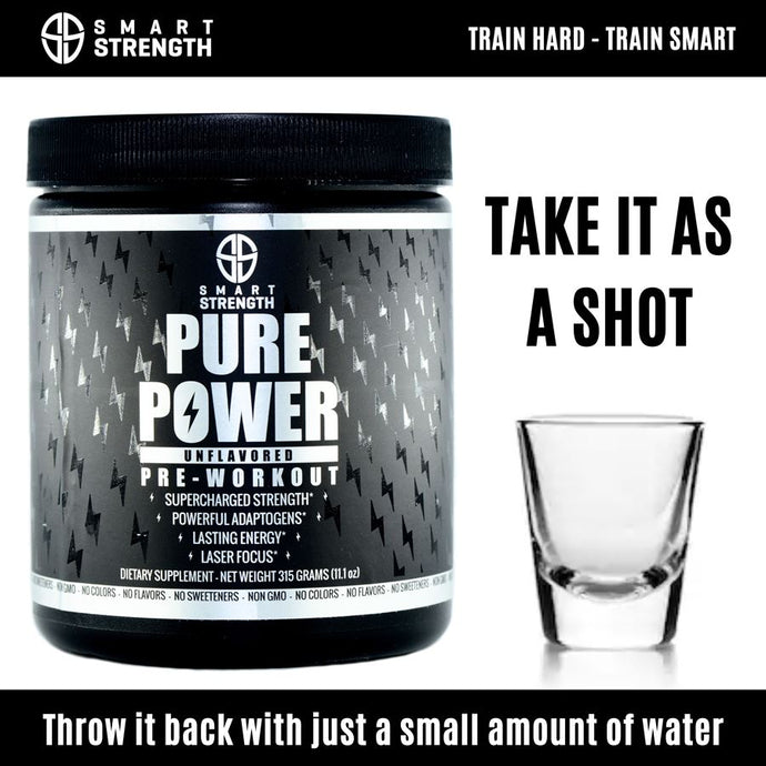 How to take Pure Power Premium Natural Pre-Workout as a shot
