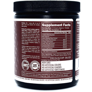 PURE POWER NATURAL PRE WORKOUT - Raspberry Lemonade - 390 grams (13.8 oz)